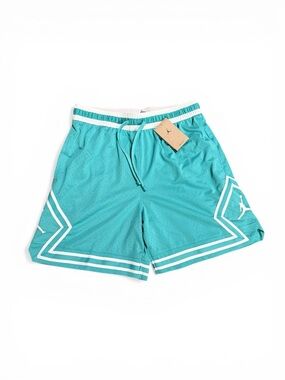 Nike Air Jordan Dri-FIT Mesh Diamond Shorts Teal White HF9910 392 Sz medium
